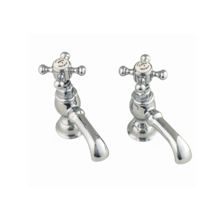 Silverdale Victorian Cloakroom Basin Pillar Taps