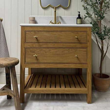 Verona 700mm 2 Drawer Single Vanity Unit