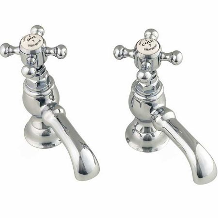 Silverdale Victorian Bath Pillar Taps