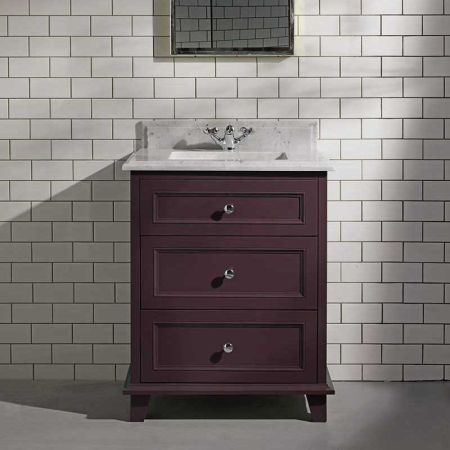 Wytham 900mm Traditional 3 Drawer Single Vanity Unit