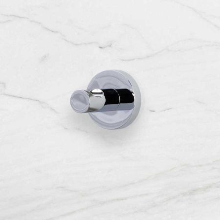 Contemporary Single Robe Hook - Chrome