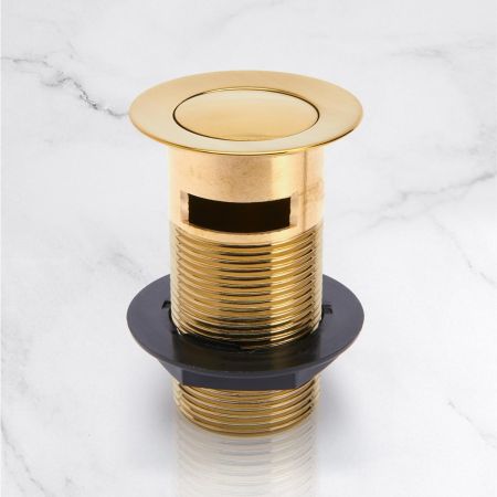 Slotted click-clack basin waste