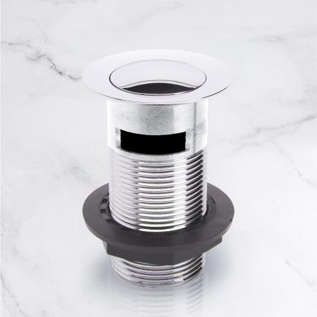 Slotted click-clack basin waste in Polished Nickel