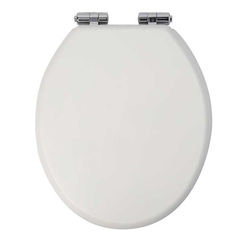 The Cast Iron Bath Company - Tamar Toilet Seat - Matt White - Top View
