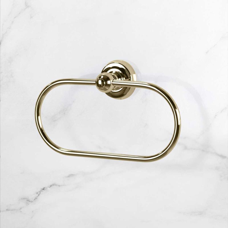 Traditional Oval Towel Ring - Timeless Brass