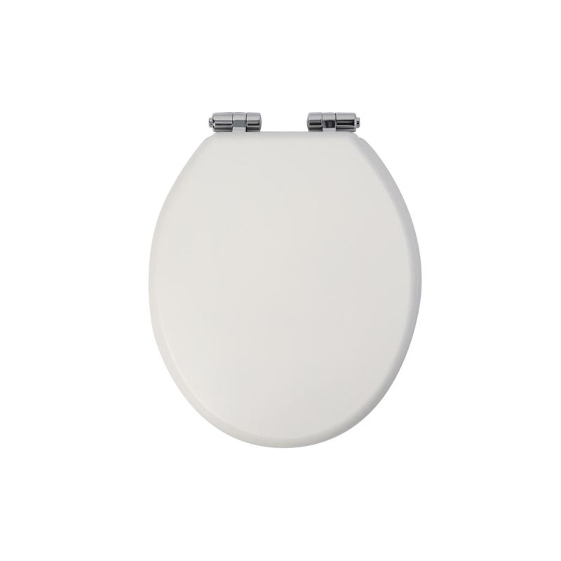 The Cast Iron Bath Company - Tamar Toilet Seat - Matt White - Top View