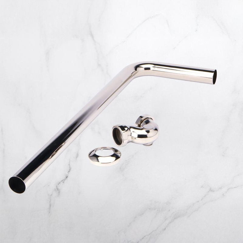 Shallow Seal Bath Trap Longer - Polished Nickel