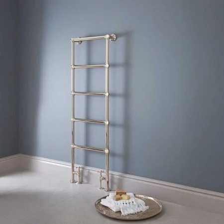 Vogue Ballerina Brass Base - Heating Only - Floor Mounted - Polished/ Bright Nickel