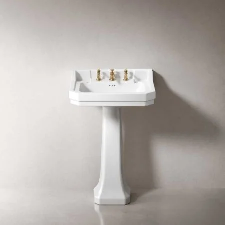 Ashbee and Stone Tamar Large Basin and Pedestal - Brass