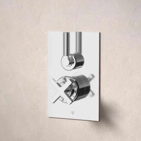Bayor Single Outlet Concealed Shower with 8" Rose - Metal Lever