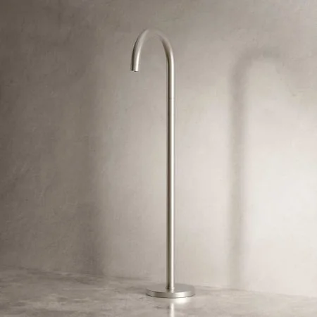 Bayor Floor Mounted Bath Spout - Brushed Nickel