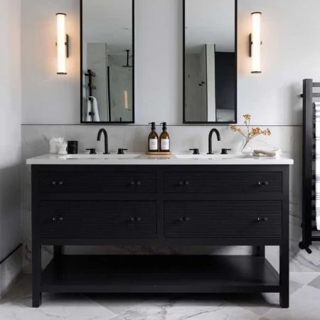 Bellagio 1500mm 4 Drawer Reeded Double Vanity Unit