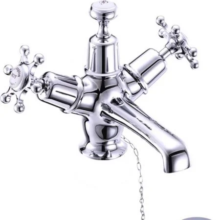 Burlington Birkenhead Basin Mixer with Plug and Chain