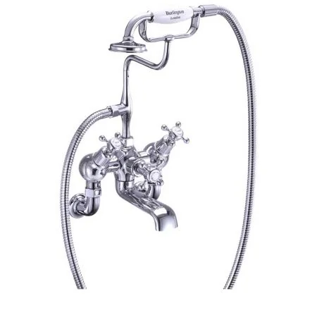 Burlington Claremont Angled Bath Shower Mixer - Wall Mounted