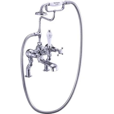 Burlington Claremont Bath Shower Mixer - Deck Mounted