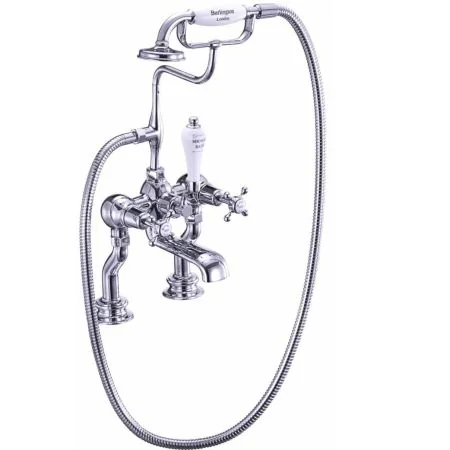 Burlington Claremont Regent Bath Shower Mixer - Deck Mounted