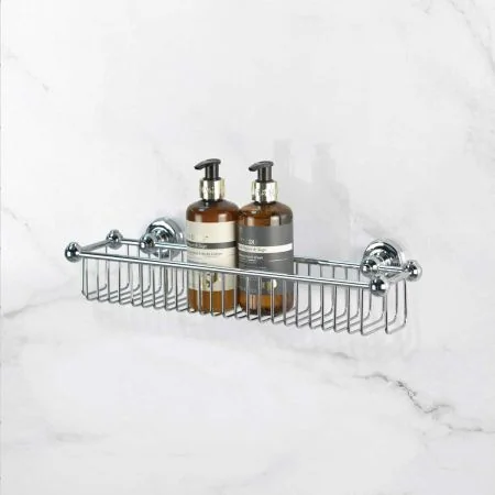 Traditional Bottle Basket - Chrome