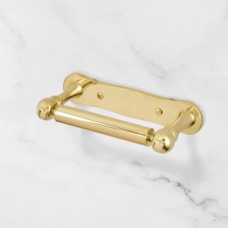 Traditional Dog Bone Toilet Paper Holder - Living Brass