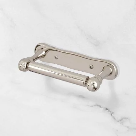 Traditional Dog Bone Toilet Paper Holder - Polished Nickel