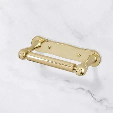 Traditional Dog Bone Toilet Paper Holder - Living Brass