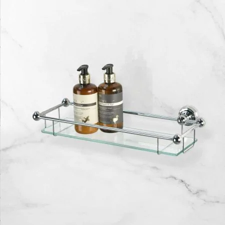 Traditional Gallery Shelf - Polished Nickel