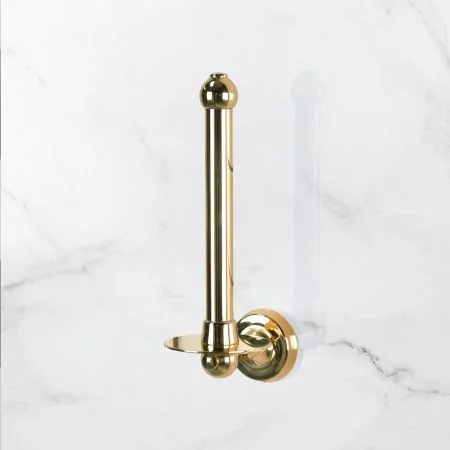 Traditional Spare Toilet Roll Holder - Living Brass