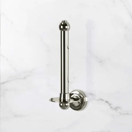 Traditional Spare Toilet Roll Holder - Polished Nickel