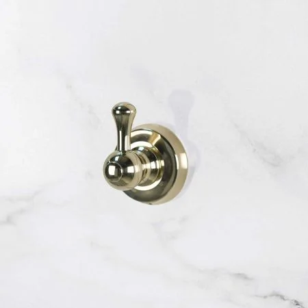 Traditional Single Robe Hook - Timeless Brass