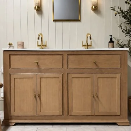 Grasmere 1300mm Traditional Door & Drawer Double Vanity Unit