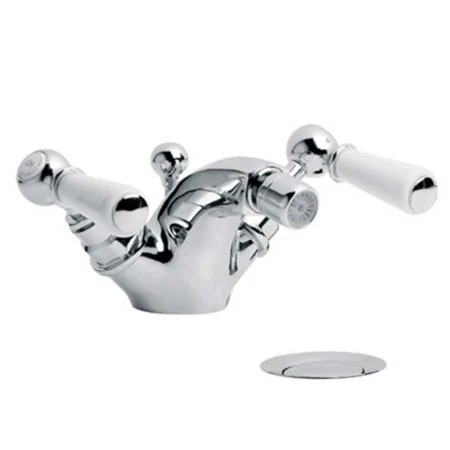 Lefroy Brooks Classic White Lever Bidet Monobloc With Pop-Up Waste WL1195