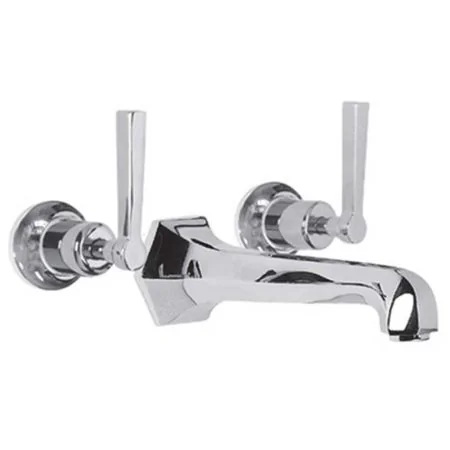 Lefroy Brooks Mackintosh Lever Wall Mounted Three Hole Basin Mixer ML1200