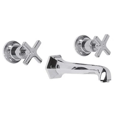 Lefroy Brooks Mackintosh Wall Mounted Three Hole Basin Mixer MH1200