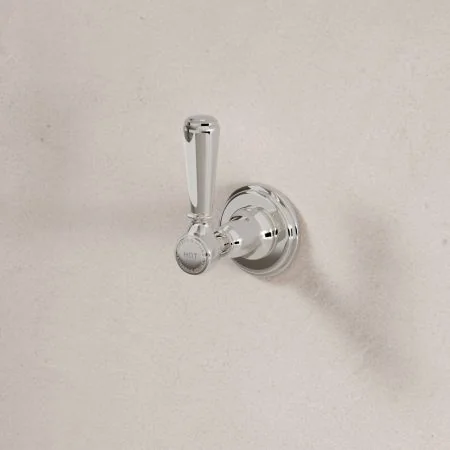 Linton Deck Mounted 3 Hole Basin Mixer with Pop Up Waste - Black Lever - Nickel