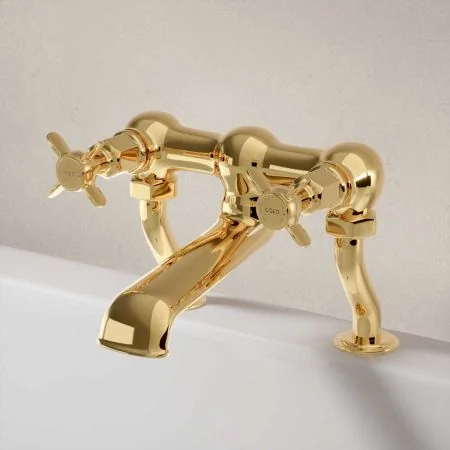 Linton Bath Filler Tap X Top Living Brass 3/4BSP