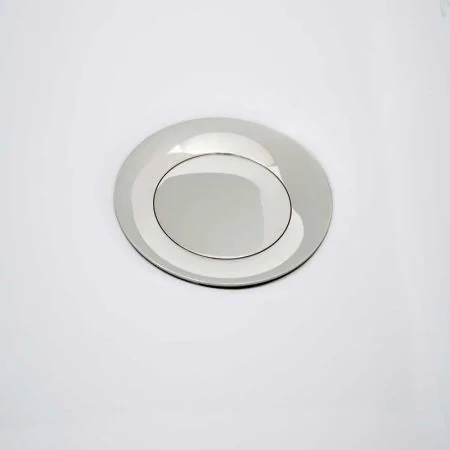 Linton Classic Deck Mounted Monobloc Basin Mixer with Pop Up Waste - White Lever & Ceramics - Polished Nickel