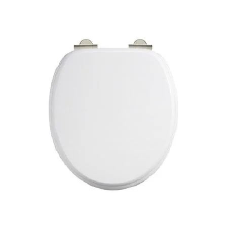 The Burlington Gloss White Toilet Seat Standard Hinges