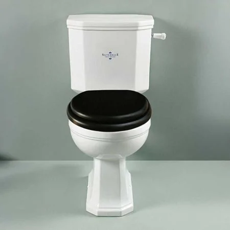 Silverdale Empire Close Coupled Toilet With Chrome Fittings