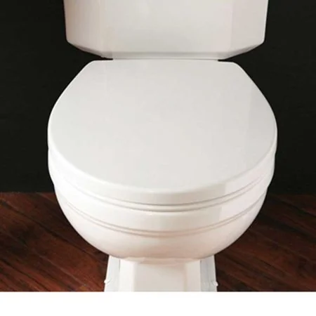 Silverdale White Acrylic Toilet Seat With White Soft Close Hinge