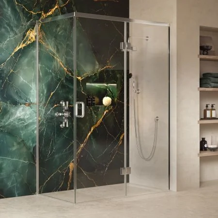 Swale 1400mmx 900mm Hinged Door Shower Enclosure - Chrome