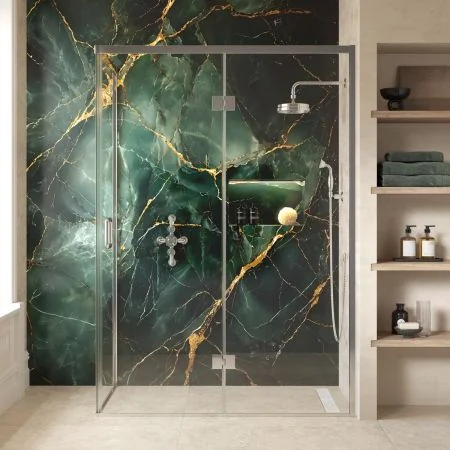 Swale 1400mmx 800mm Hinged Door Shower Enclosure - Chrome