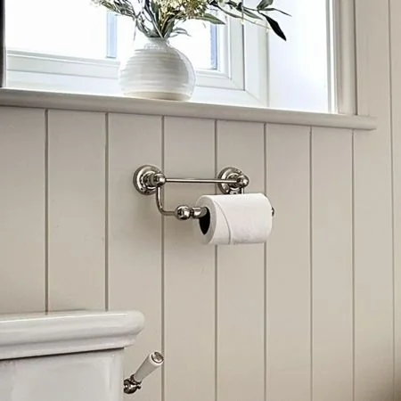 Traditional Collection Bar Toilet Paper Holder - Polished Nickel