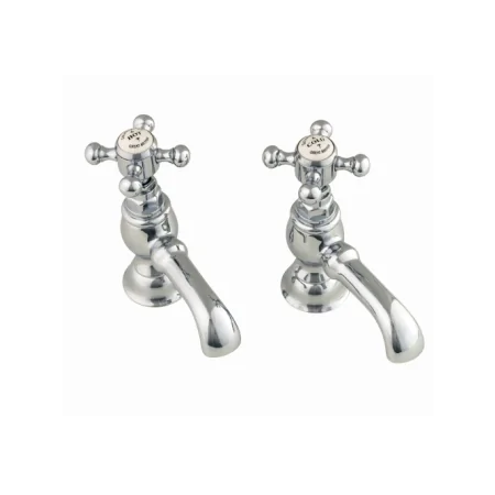 Silverdale Victorian Cloakroom Basin Pillar Taps
