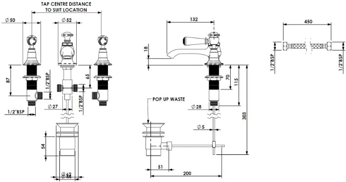 Specification drawing for - CIBC-3HBM-B-LB