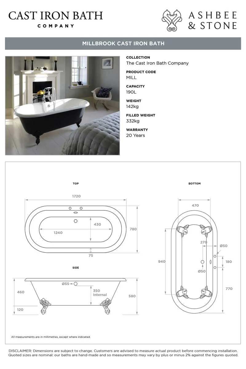 View Millbrook specification