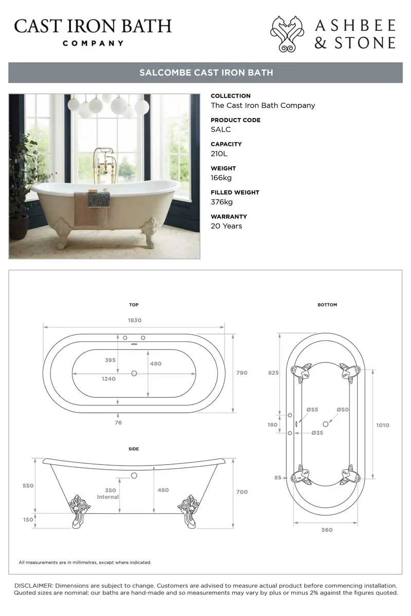 View Salcombe specification