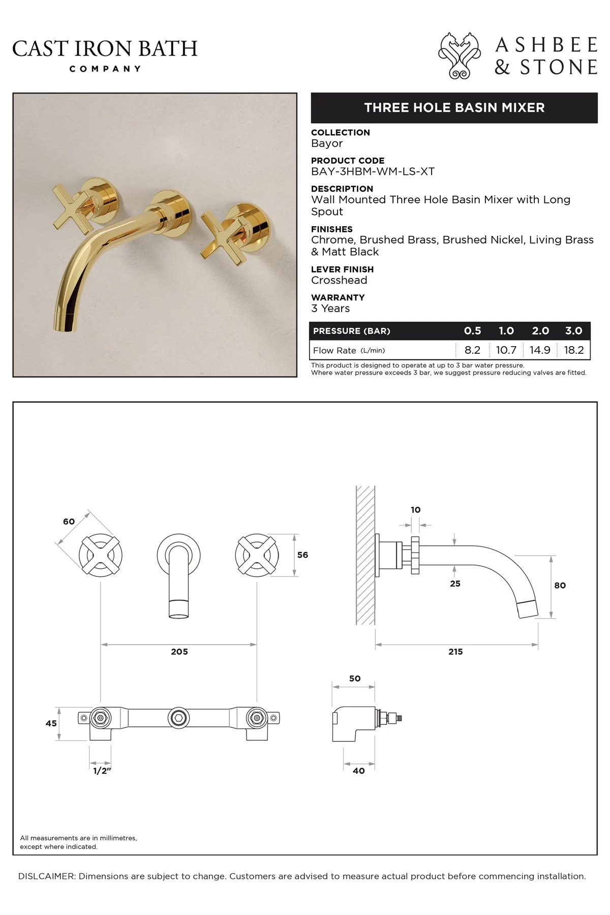 View Senska 3 Hole Basin Mixer specification}}