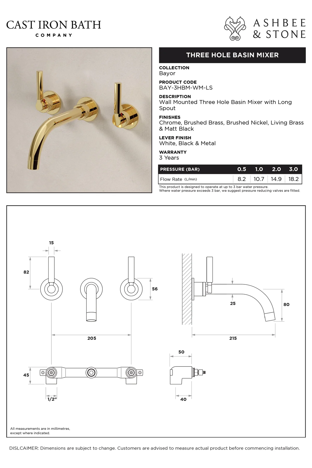 View Senska 3 Hole Basin Mixer specification}}