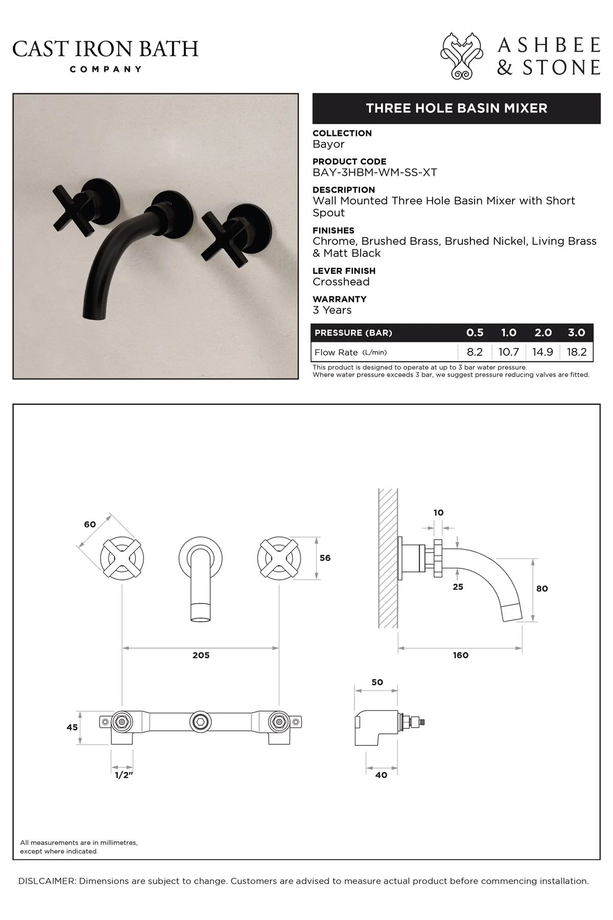 View Senska 3 Hole Basin Mixer specification}}