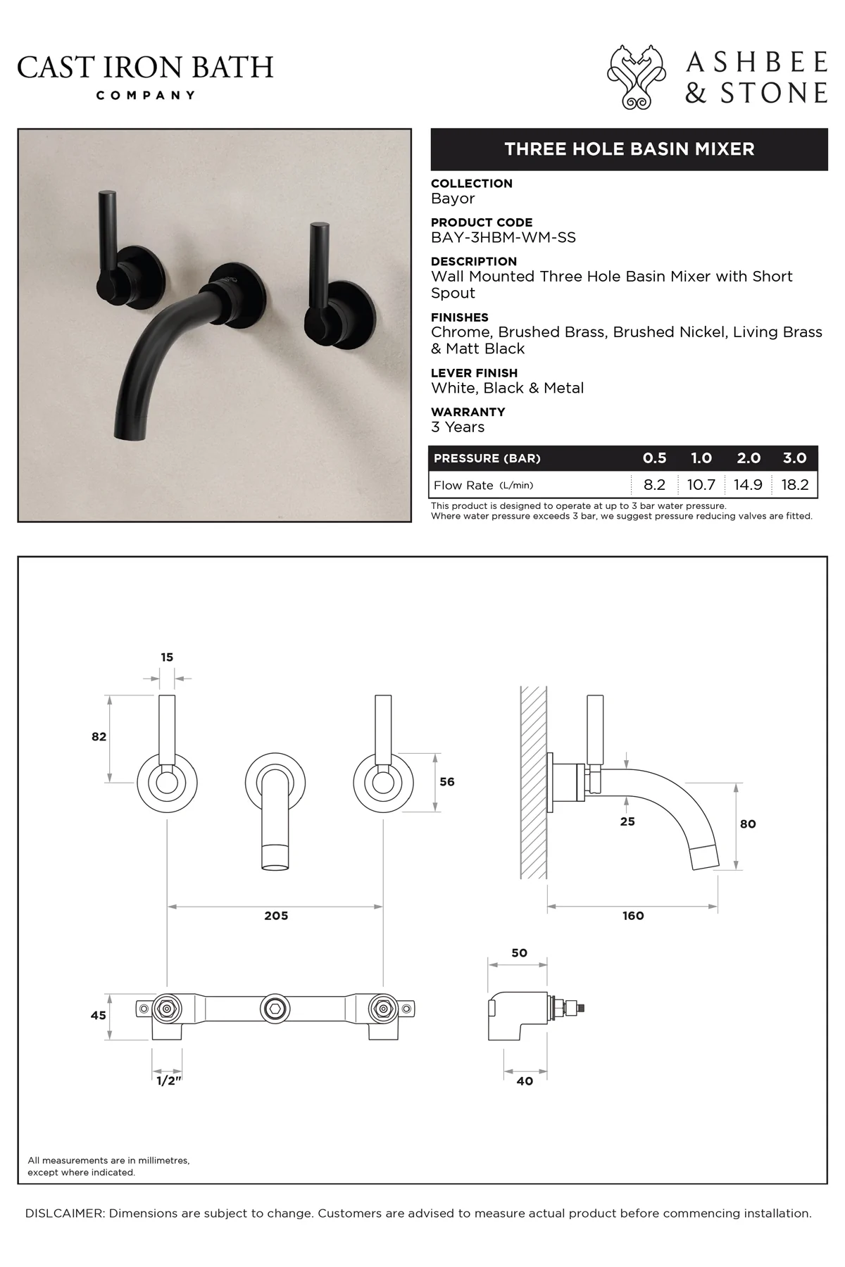 View Senska 3 Hole Basin Mixer specification}}
