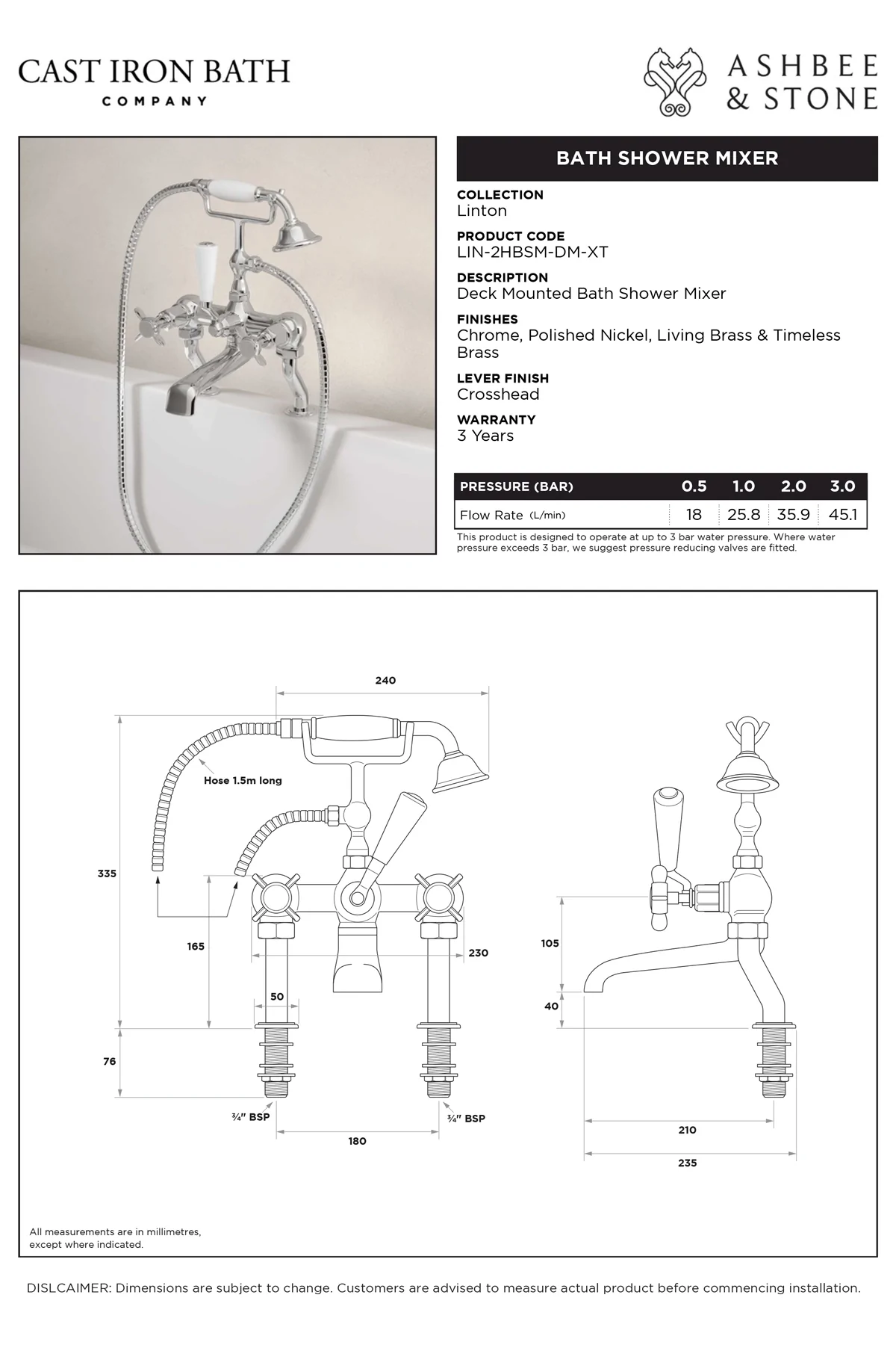 View Linton Bath Shower Mixer specification}}